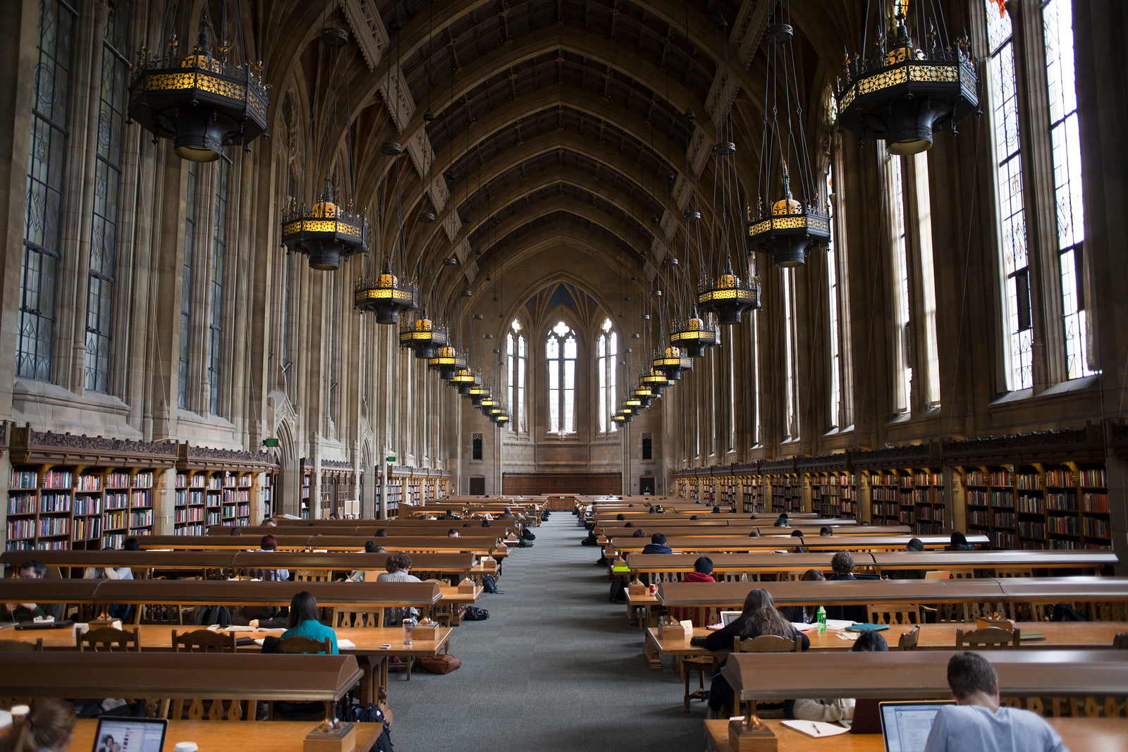 The Suzzallo Reading Room at the University of Washington, Seattle