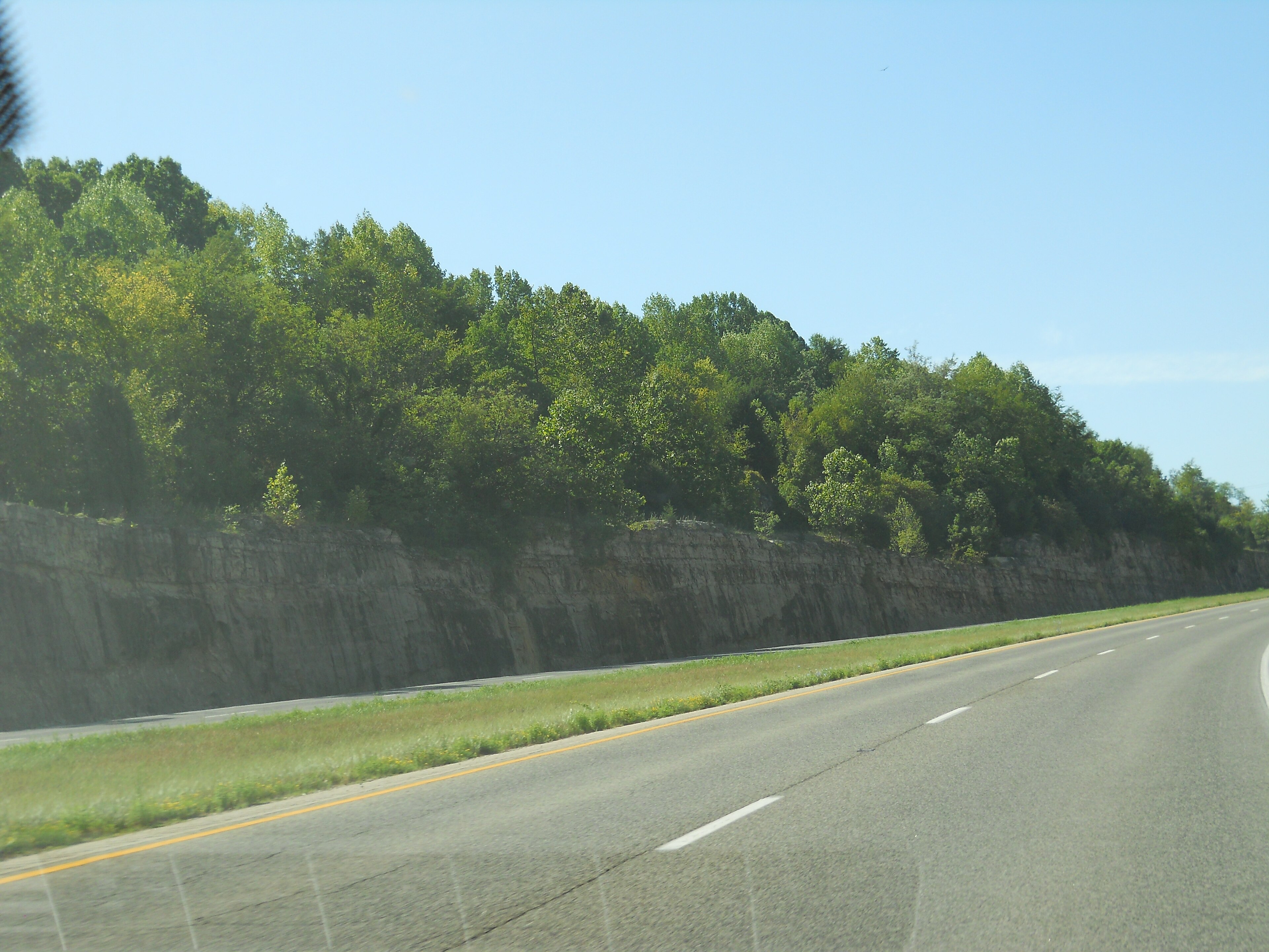 Indiana limestone quarry near Bloomington