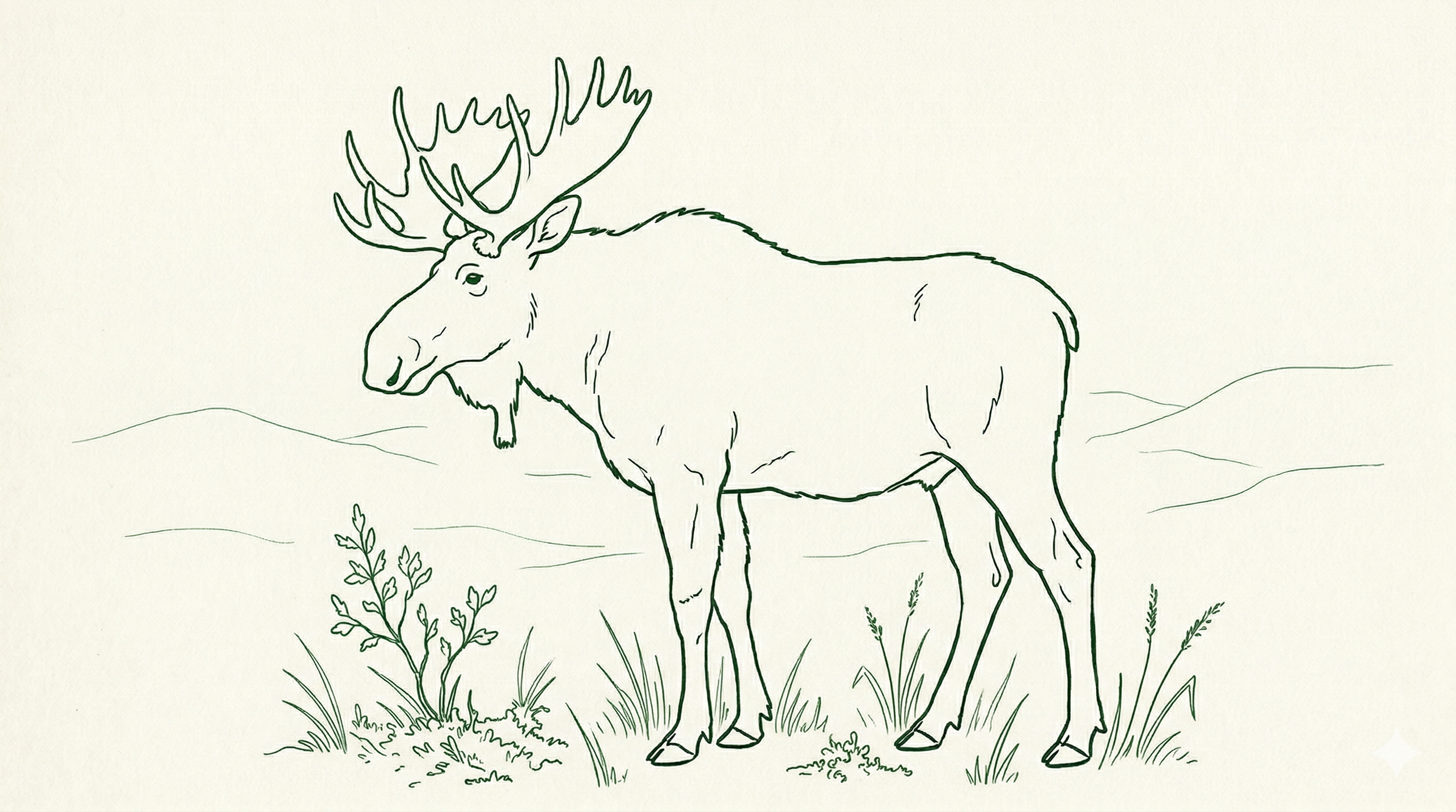 The moose in question